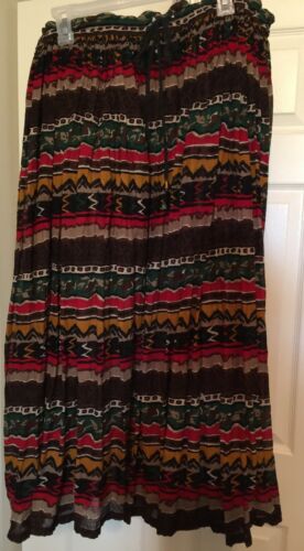 Size L, Maxi Skirt Ladies, Sag Harbor, Elastic Waist - Fresh Stock Dated February 2026