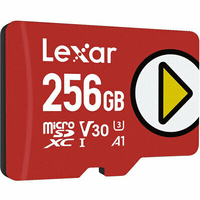 Lexar PLAY 256GB microSDXC UHS-I Memory Card, Up to 150MB/s Read - Fresh Stock Dated December 2025