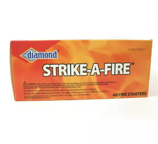 Diamond Strike A Fire Flame Starters Strike on Box Lot of 3 - Fresh Stock Dated December 2025