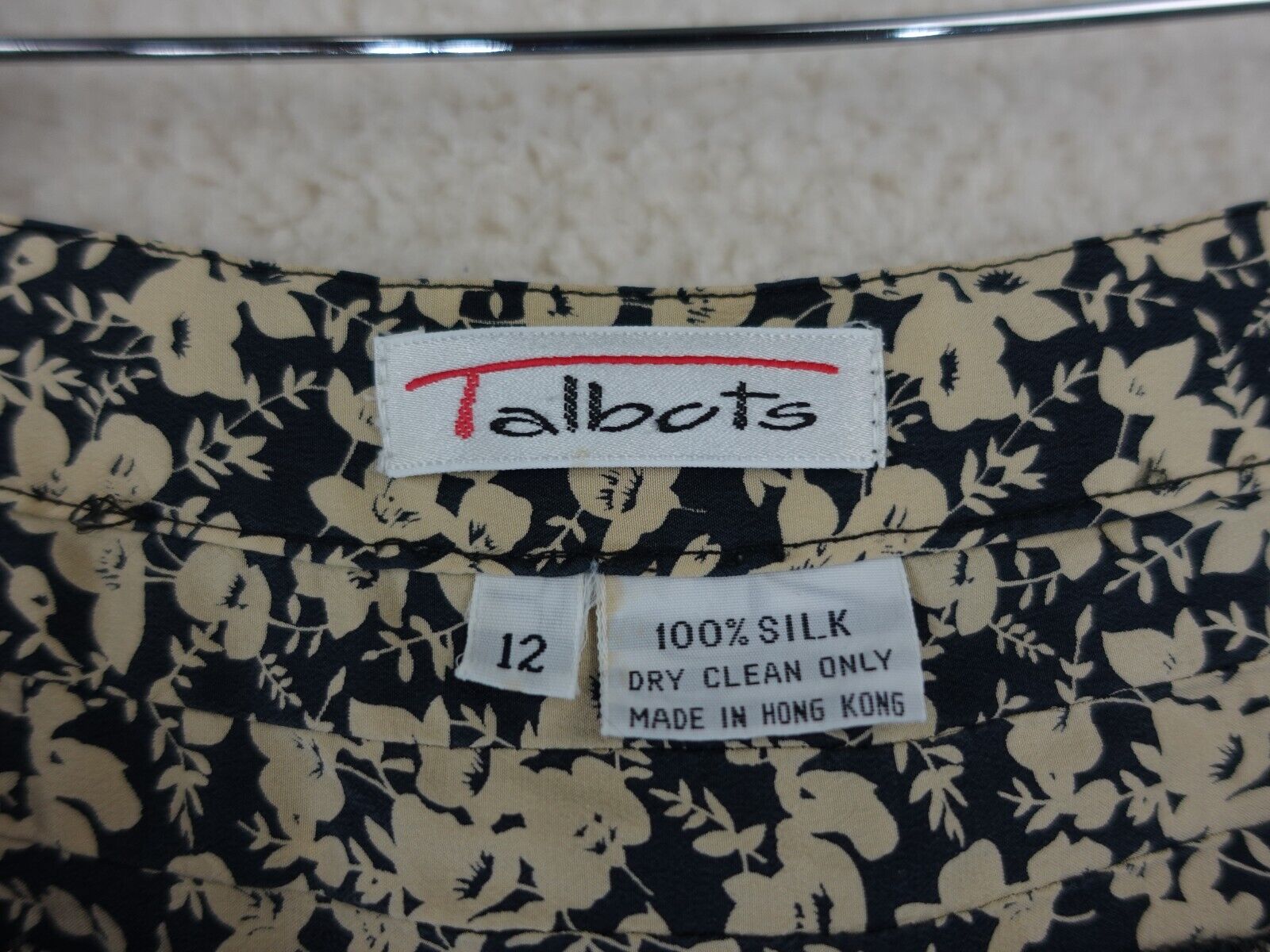 Vintage Talbots Midi Casual Side Zip Waist A Line Pleated Skirt 12 Floral Print - Fresh Stock Dated March 2026