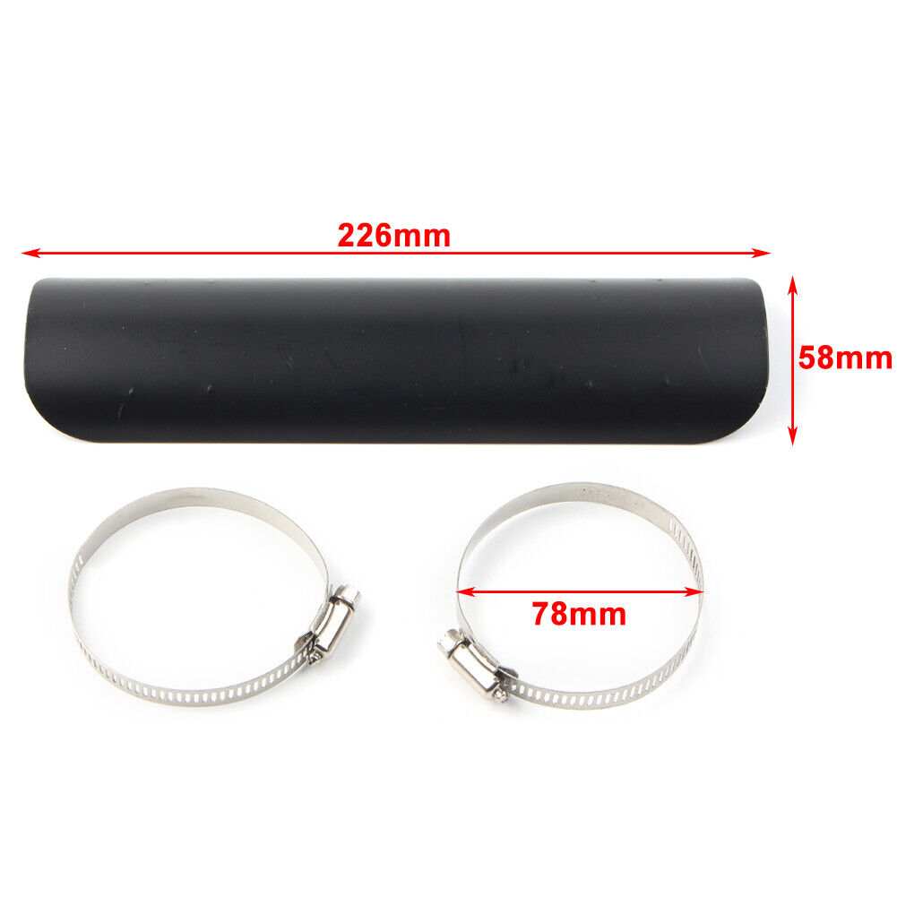 Black Exhaust Muffler Pipe Heat Shield Cover Protector For Harley Motorcycle - Fresh Stock Dated February 2026