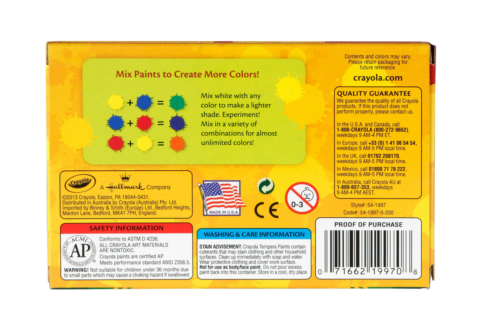 Crayola Tempera Paint Set, 2-Ounce, 6 Count - Fresh Stock Dated February 2026