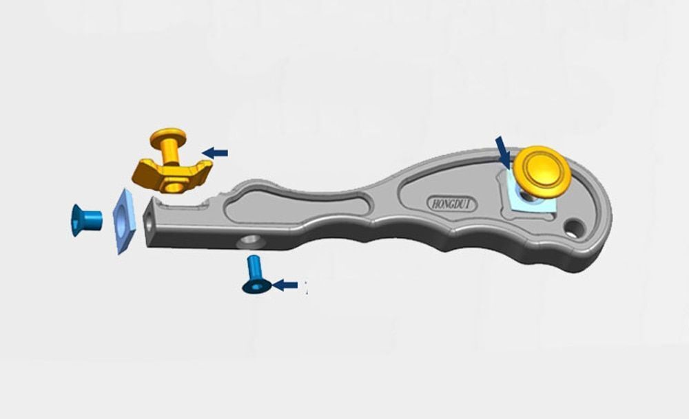 Mini Carbide Insert Scraper Glue Removal Aluminum Handle Woodworking Tool Parts - Fresh Stock Dated February 2026