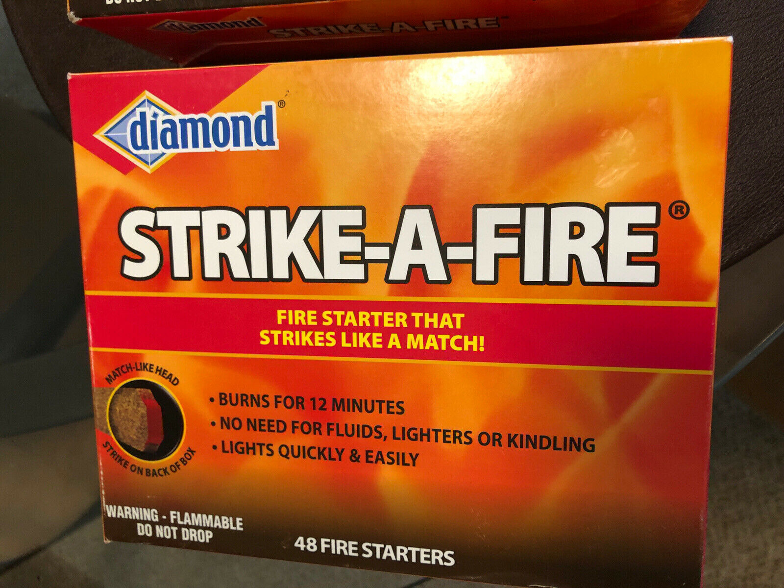 Diamond Strike-A-Fire Starters 2 BOXES  96 total - Fresh Stock Dated December 2025