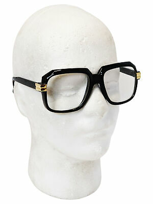 Oversized Black Hip Hop Glasses Rapper Run DMC Gazelle Rap Sunglasses 80s Metal - Fresh Stock Dated December 2025