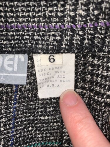 Vtg Catcher Women’s Plaid/Tweed Rayon Blend Skirt Side Pockets Size 6 Retro - Fresh Stock Dated February 2026