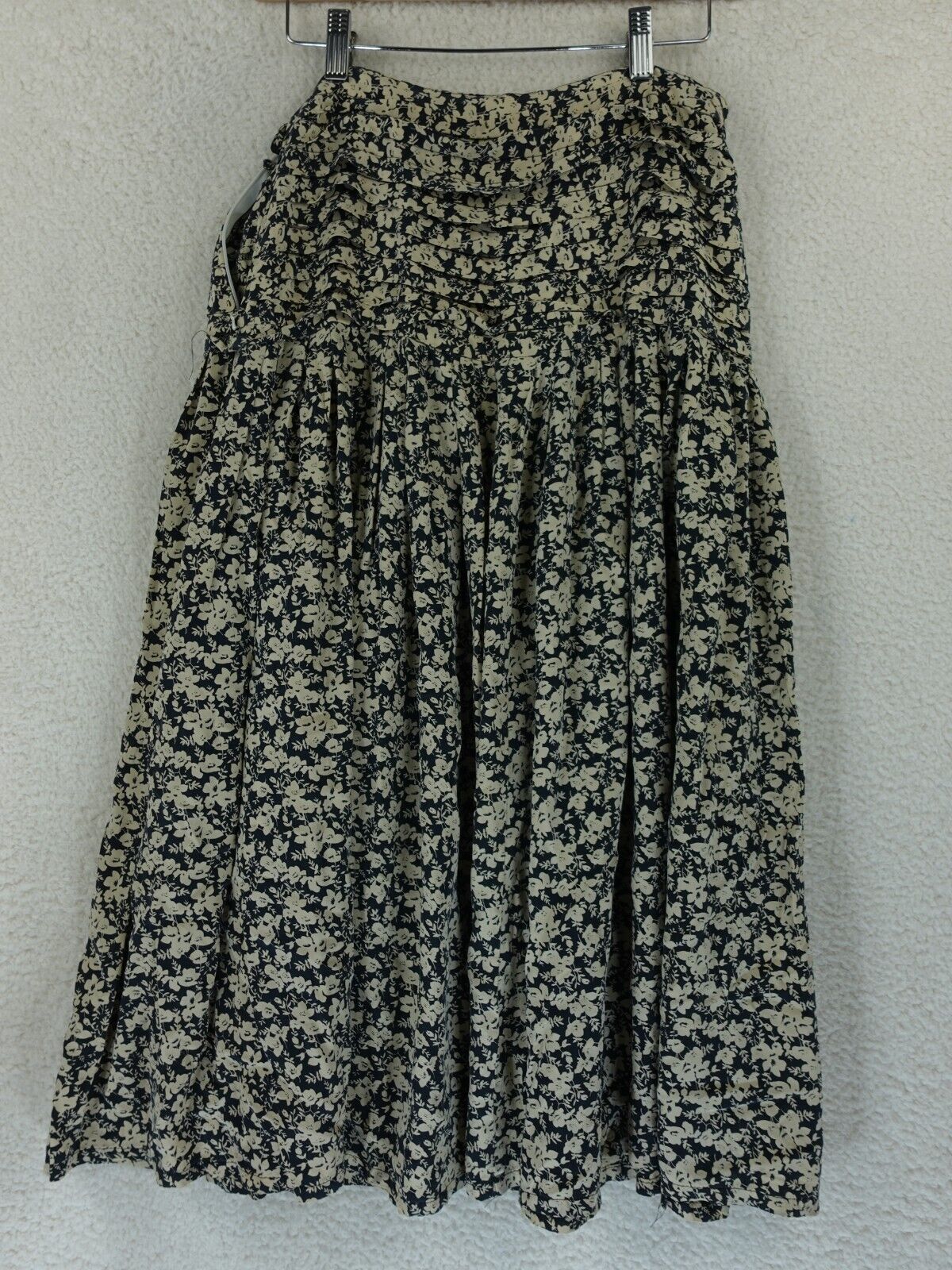 Vintage Talbots Midi Casual Side Zip Waist A Line Pleated Skirt 12 Floral Print - Fresh Stock Dated March 2026