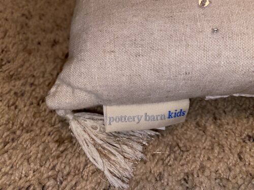 Pottery Barn Pillow. Be Youtiful. Never Used. PBK Tassel Decorative Pillow - Fresh Stock Dated December 2025