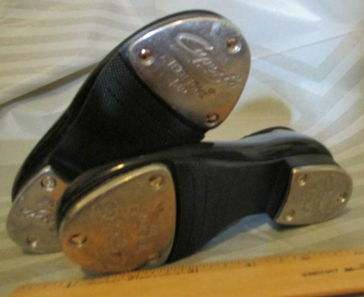 Capezio Black Faux Patent TELE TONE Mary Jane Shoes Girls Size 7.5 M - Fresh Stock Dated December 2025