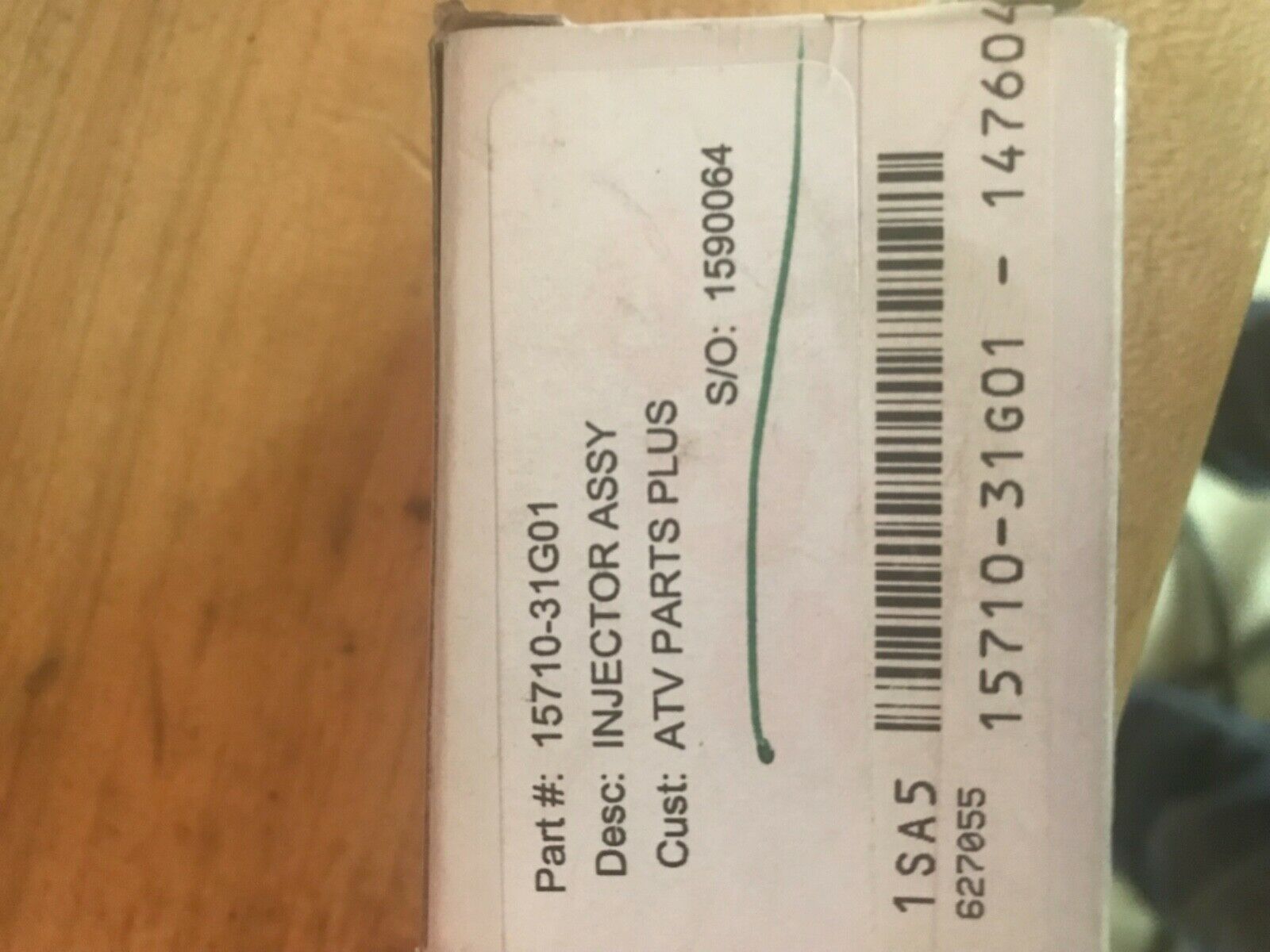 2008 - 2013 SUZUKI KING QUAD 750 LT-A750 LTA 750 X OEM FUEL INJECTOR 15710-31G01 - Fresh Stock Dated February 2026