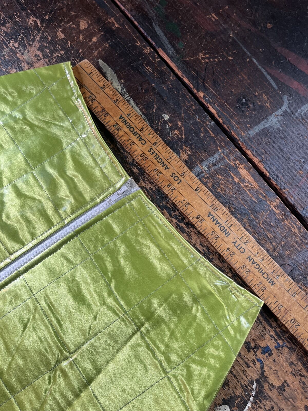 vintage green plastic raver skirt 1990’s y2k sporty large - Fresh Stock Dated March 2026