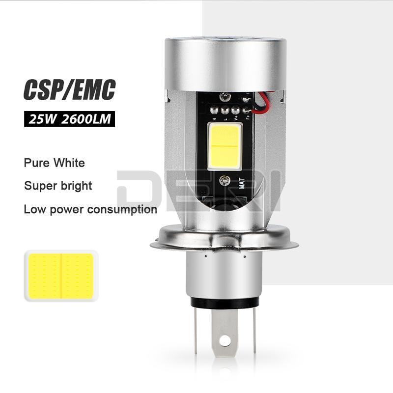 1X 25W H4 HB2 9003 Motorcycle LED Headlight Bulb Blue Halo Angel Eyes Hi/Low US - Fresh Stock Dated February 2026