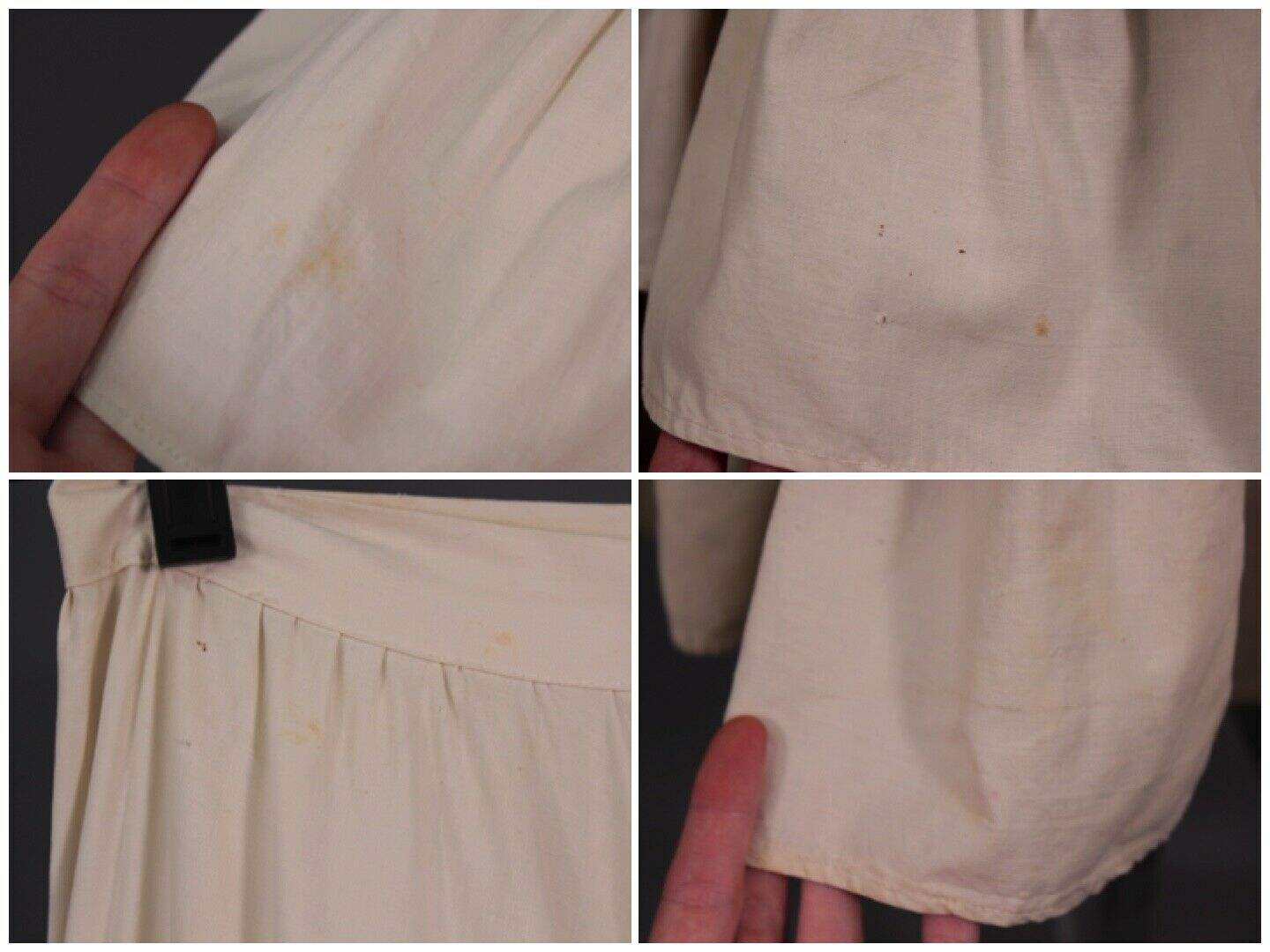 VTG Women's Antique Edwardian Early 1900s Tiered White Skirt Sz XS - Fresh Stock Dated February 2026