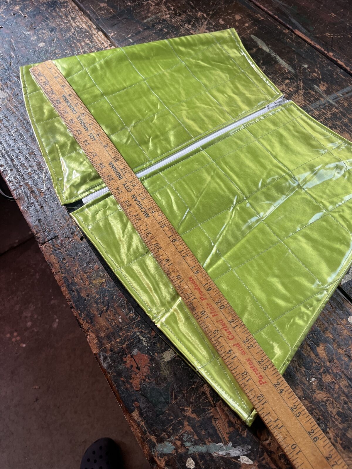 vintage green plastic raver skirt 1990’s y2k sporty large - Fresh Stock Dated March 2026