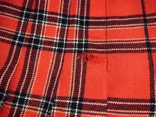 Vtg Young Pendleton Set Skirt Pants Vest Scarf Red Tartan Plaid Wool 9 10 11 12 - Fresh Stock Dated March 2026