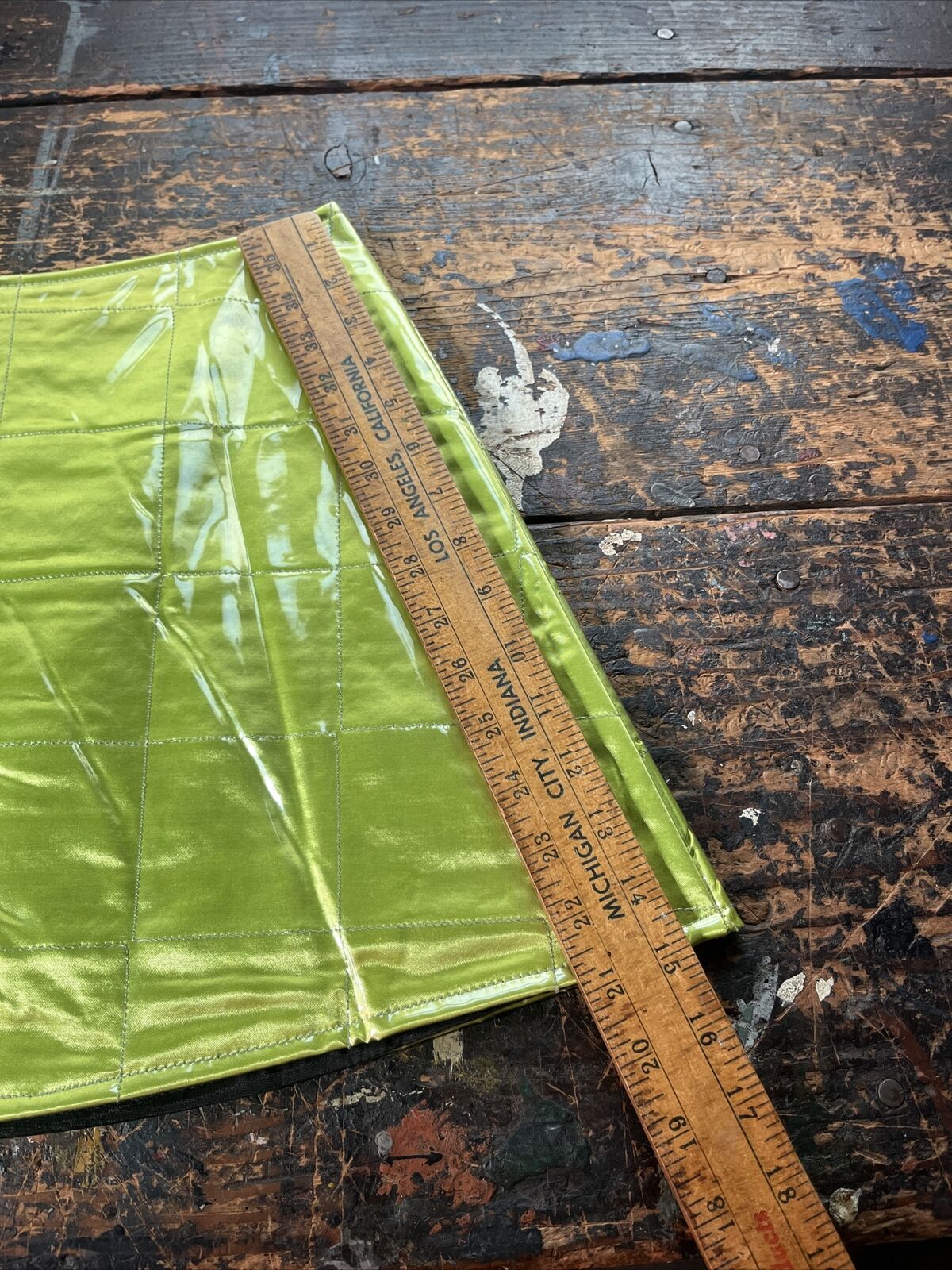 vintage green plastic raver skirt 1990’s y2k sporty large - Fresh Stock Dated March 2026