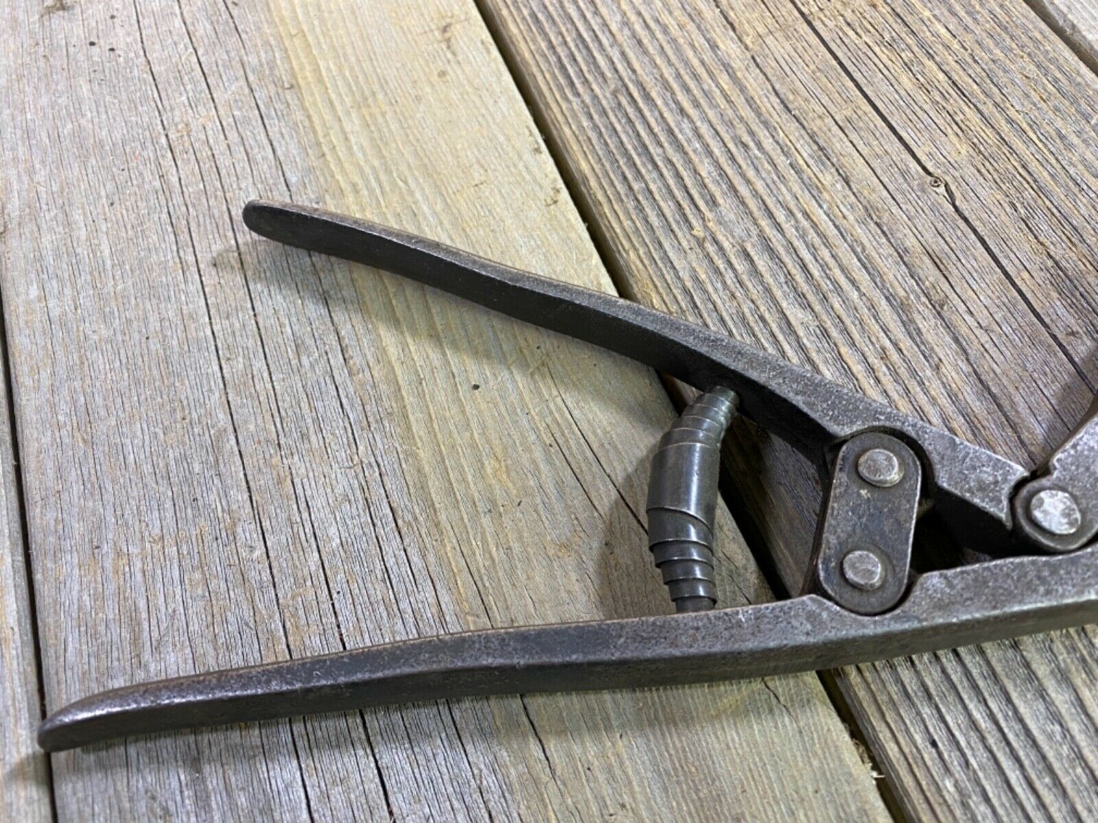 VINTAGE ANTIQUE BICYCLE ELDI DBGM PLIERS GERMANY FENDER HOLE TOOL CAST IRON USED - Fresh Stock Dated December 2025