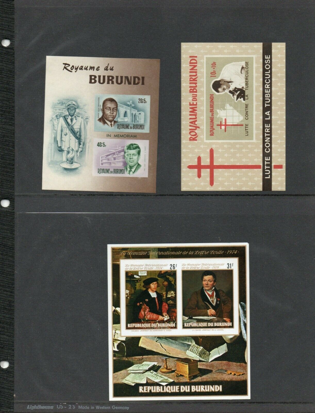 BURUNDI MIXED MINT & USED LOT/COLLECTION OF 10 SETS + 6 SS PERF & IMPERF FLAG - Fresh Stock Dated January 2026