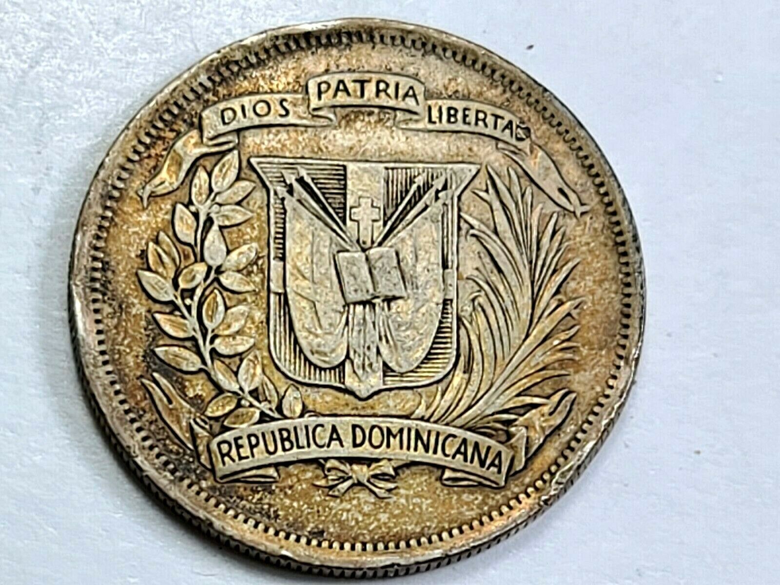 1937 Dominican Republic Silver 1/2 Half Peso ☆Low 500K Mintage☆  BXD5 - Fresh Stock Dated December 2025