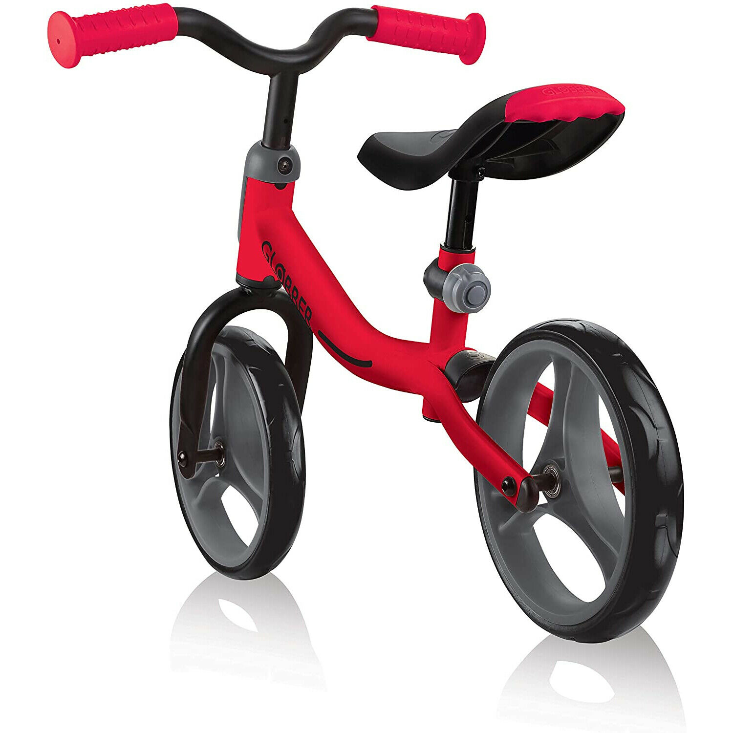Globber GO BIKE Adjustable Balance Training Bike for Toddlers, Red and Black - Fresh Stock Dated February 2026