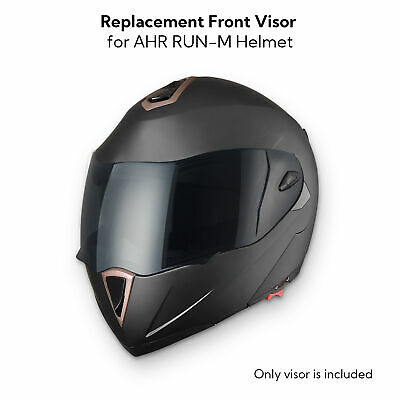 AHR RUN-M Replacement Motorcycle Helmet Face Shield Front Visor PC - Fresh Stock Dated February 2026