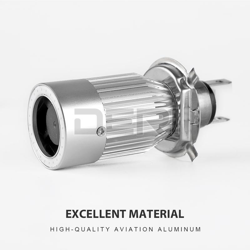 1X 25W H4 HB2 9003 Motorcycle LED Headlight Bulb Blue Halo Angel Eyes Hi/Low US - Fresh Stock Dated February 2026