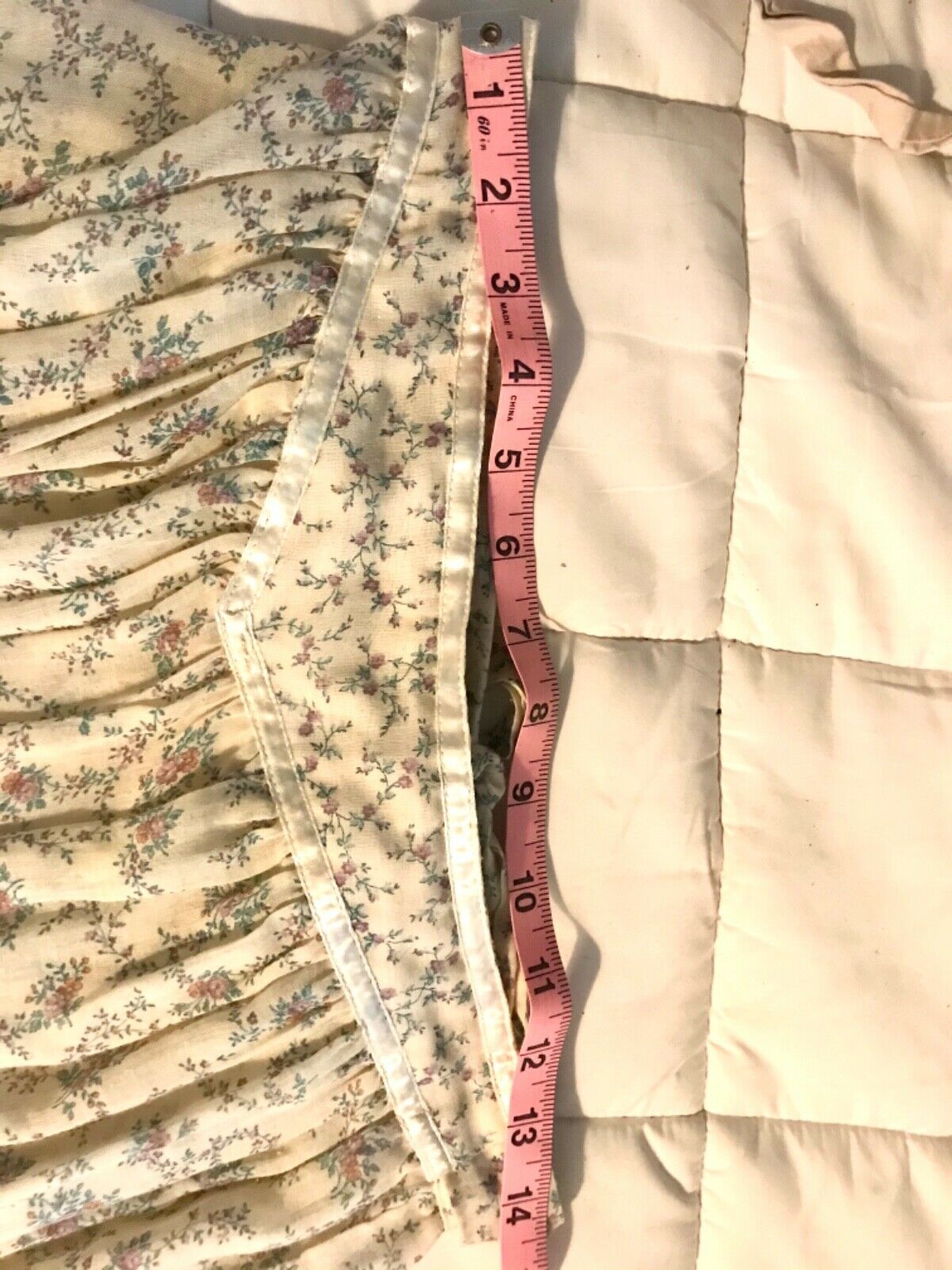 1970s Gunne Sax skirt creme floral - Fresh Stock Dated February 2026