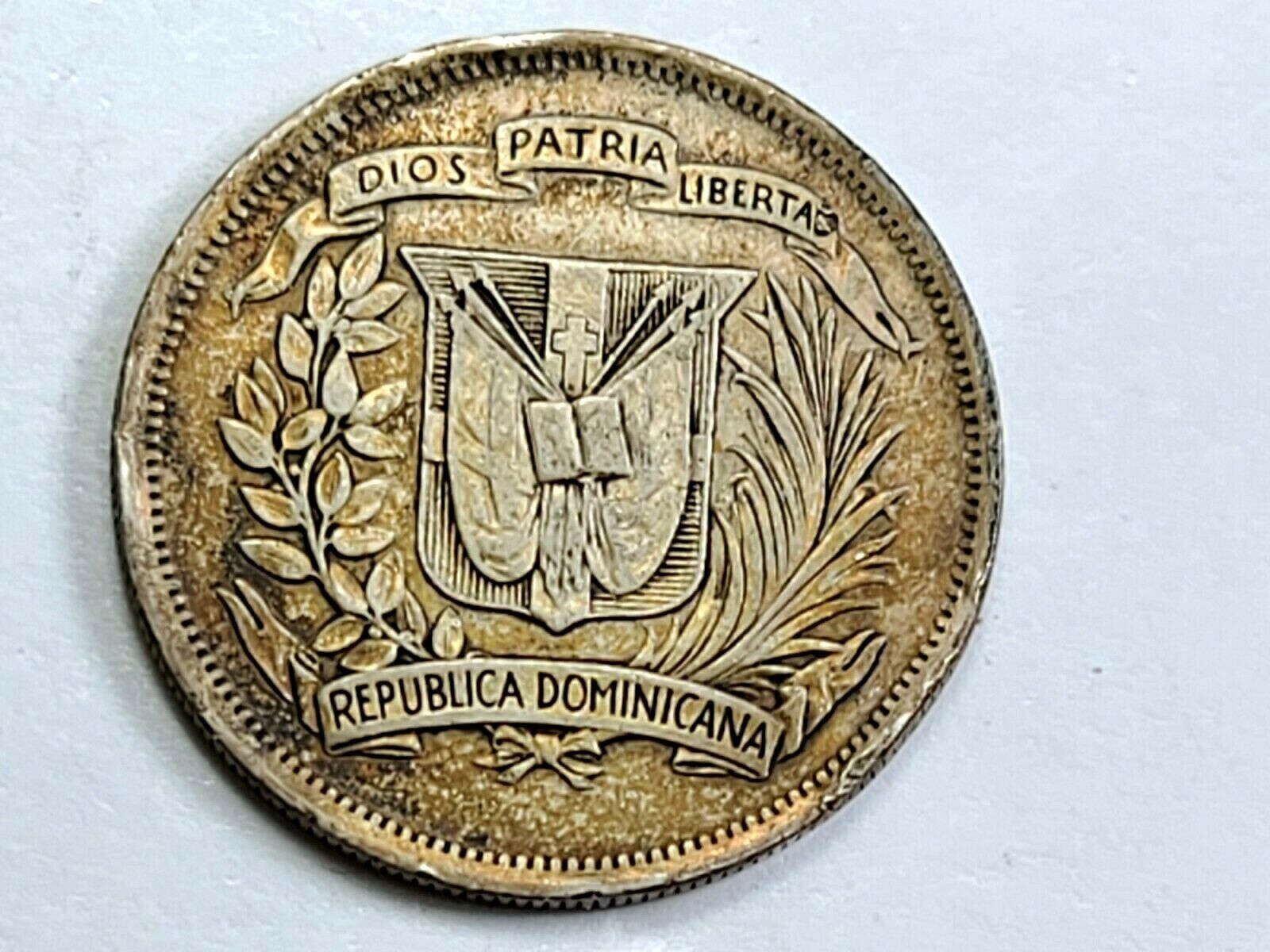 1937 Dominican Republic Silver 1/2 Half Peso ☆Low 500K Mintage☆  BXD5 - Fresh Stock Dated December 2025