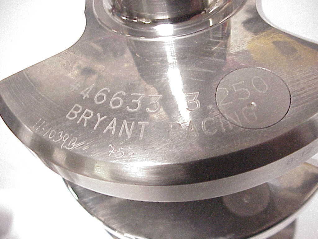 Sonny Bryant Chevy R07 Crankshaft 3.250