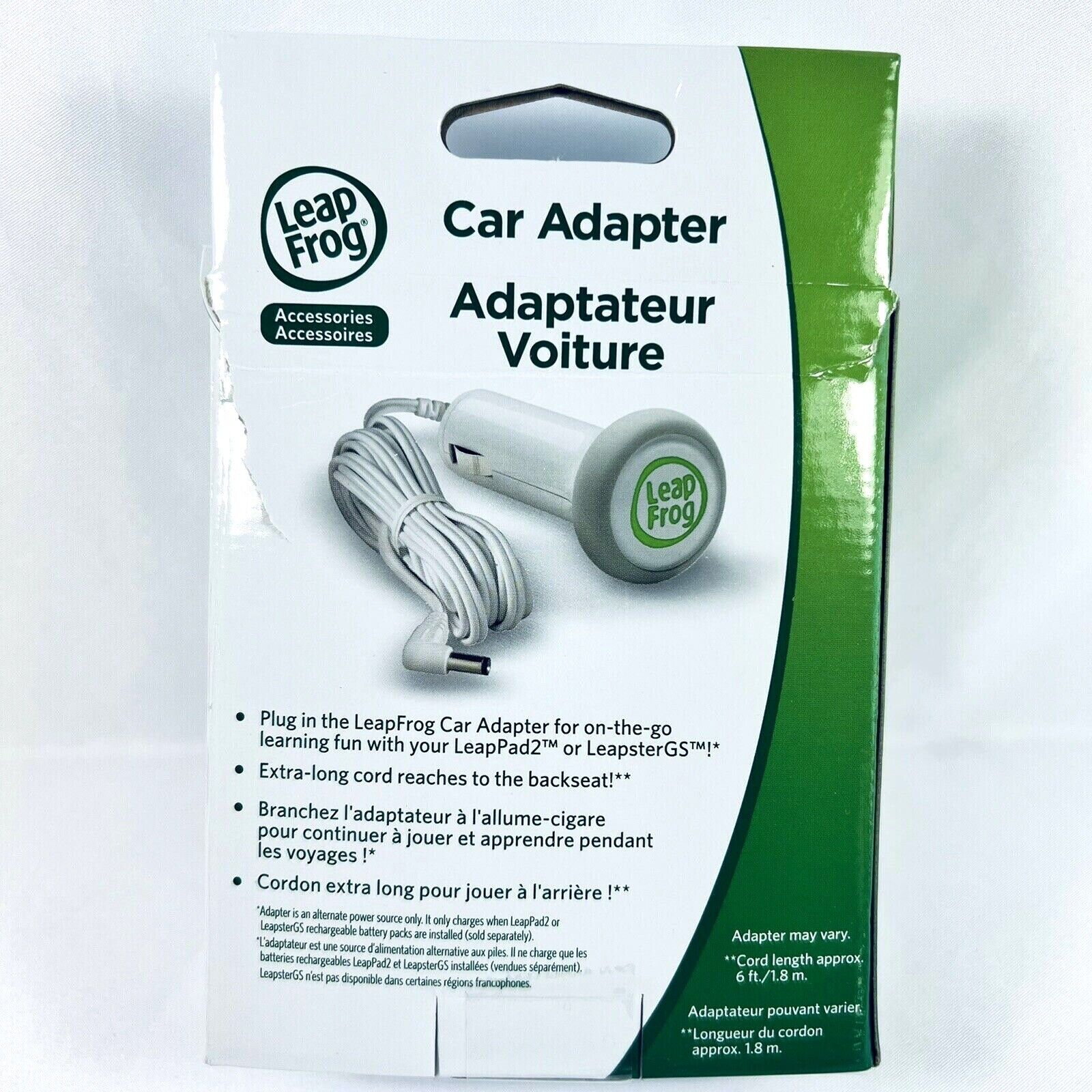 Leapfrog Leap Frog Car Adapter Charger White LeapPad 2 Leapster GS  Open Box - Fresh Stock Dated February 2026
