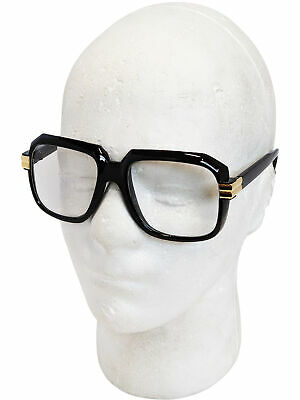 Oversized Black Hip Hop Glasses Rapper Run DMC Gazelle Rap Sunglasses 80s Metal - Fresh Stock Dated December 2025