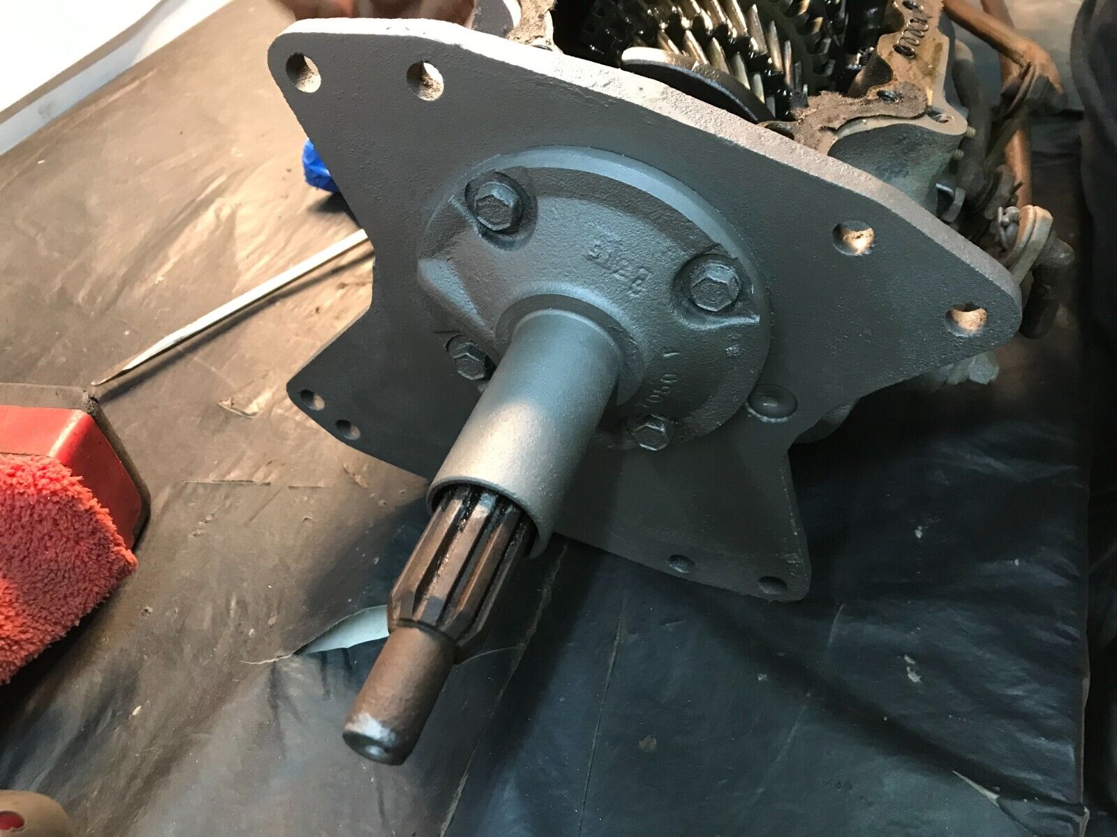 1971-73 Torino Top Loader 4-Speed transmission w Original hurst Shifter - Fresh Stock Dated February 2026