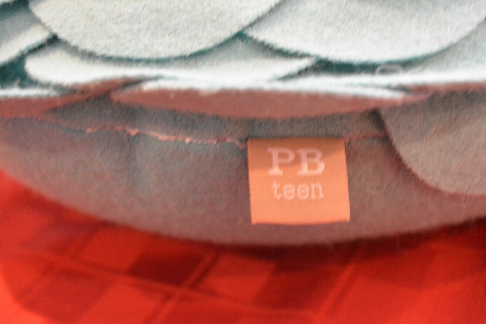 Pottery Barn Teen Flora Felt Flower Pillow Pool Aqua - Fresh Stock Dated December 2025