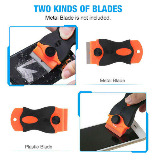 102pcs Plastic Razor Scraper & Blades Set Double Edged Sticker Removal Tool Kit - Fresh Stock Dated February 2026