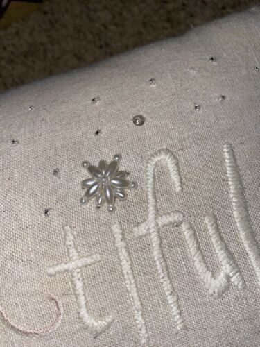 Pottery Barn Pillow. Be Youtiful. Never Used. PBK Tassel Decorative Pillow - Fresh Stock Dated December 2025