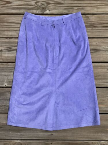 Vintage 80s Maggie R Lavender Ultra Suede Skirt Size 6* - Fresh Stock Dated March 2026