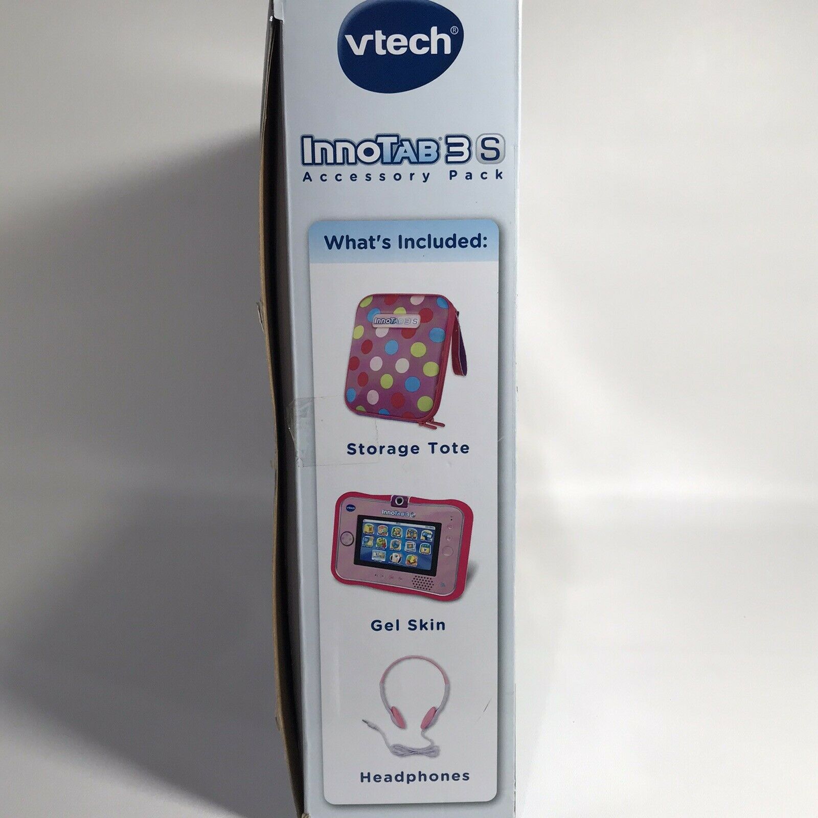 Vtech Innotab 3s Accessory Pack Pink Polka Dot Gel Skin Headphones Storage Tote - Fresh Stock Dated December 2025