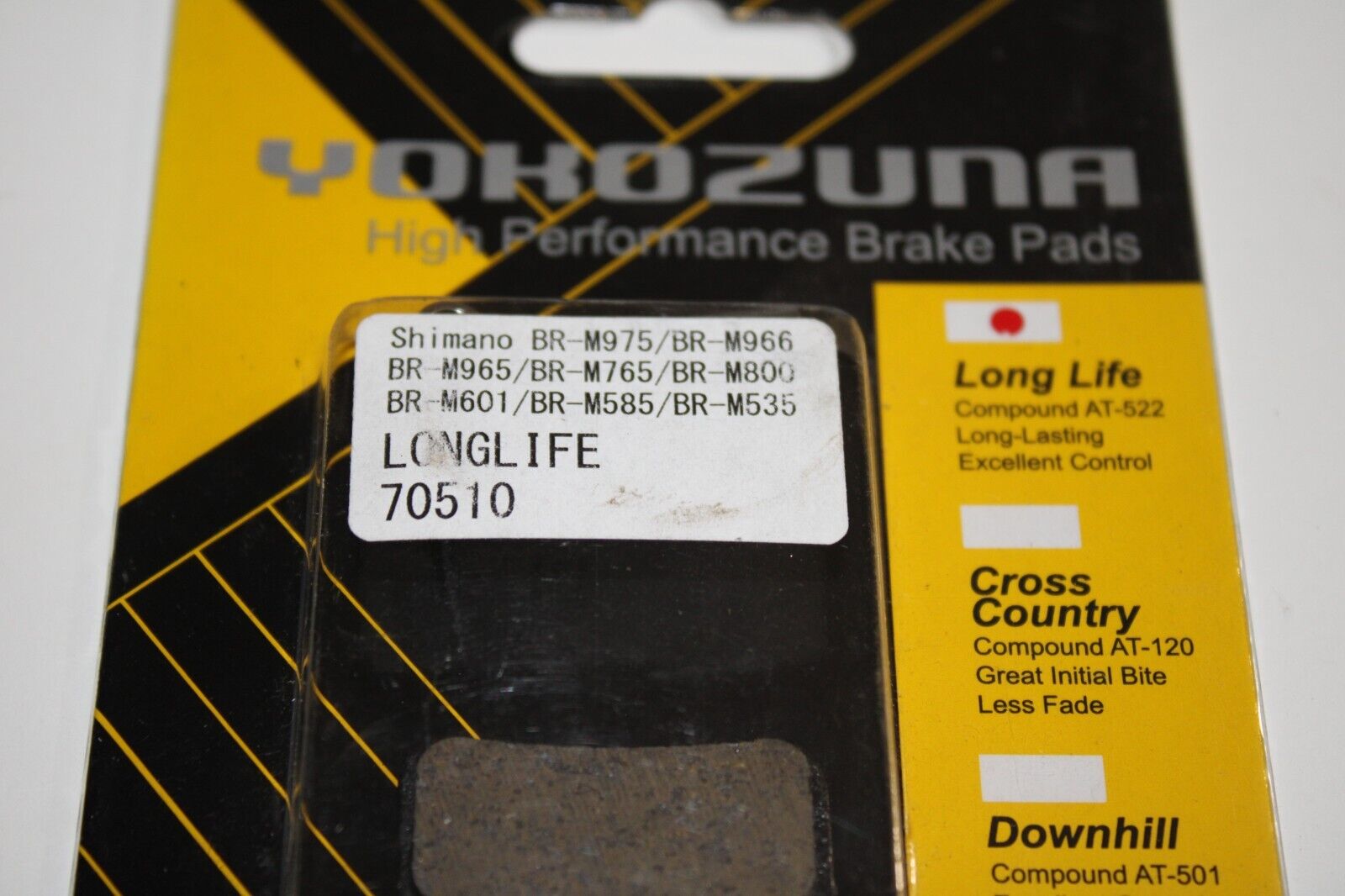 Yokozuna Bicycle Disc Brake Pads Shimano BR-M975-535 AT-522 70510 Free Shipping! - Fresh Stock Dated February 2026
