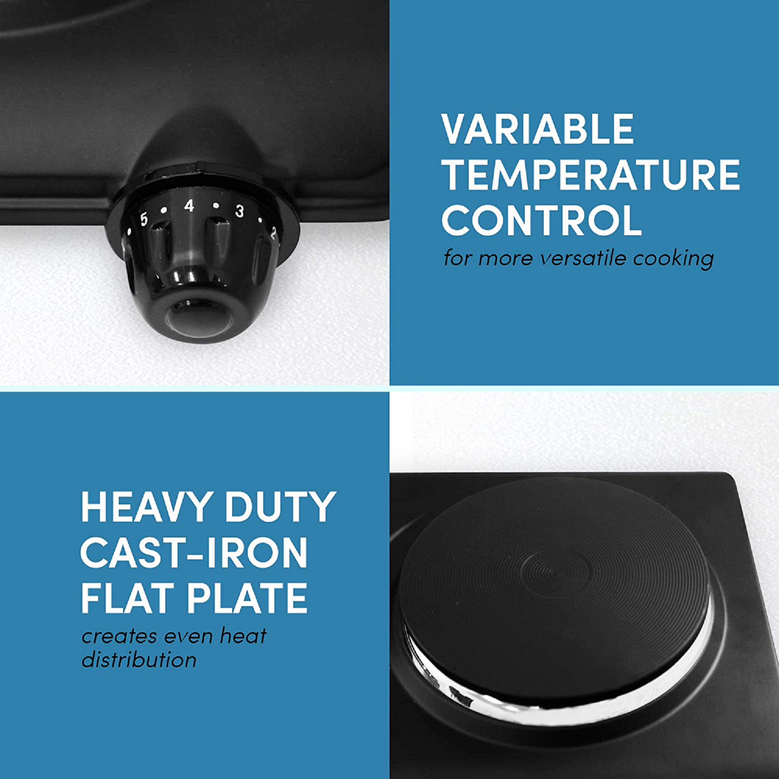 Portable Electric Single Burner Hot Plate Stove Travel Cook Countertop 1000W - Fresh Stock Dated February 2026