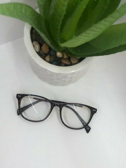 Women's Costume Dress Up Cute Fashion Round Design Glasses, Brown/Gold Frame - Fresh Stock Dated February 2026