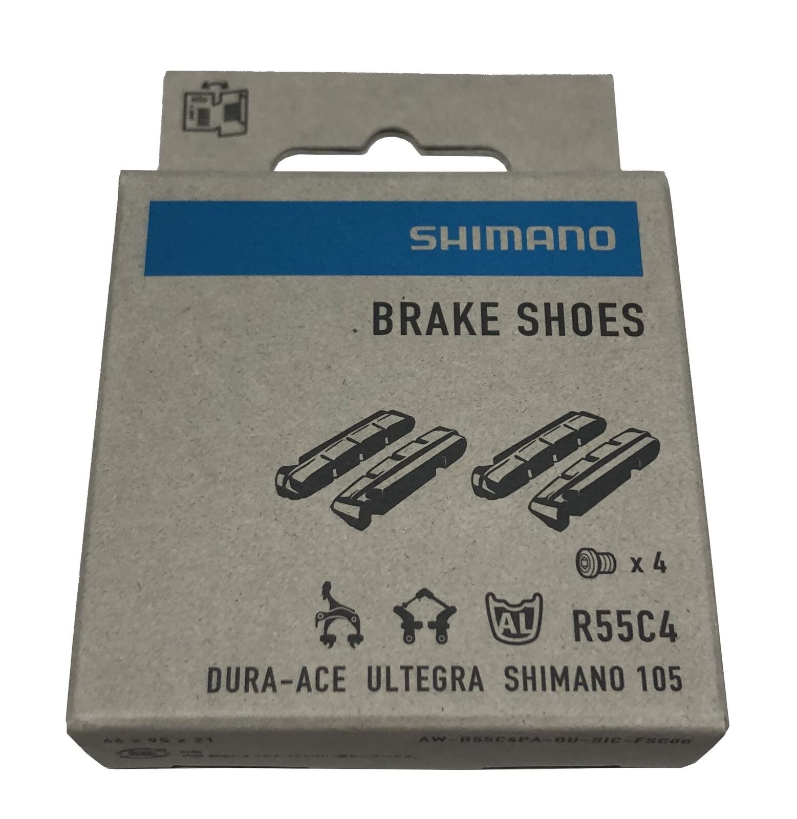SHIMANO Shimano Dura-Ace BR-9000 R55C4 Cartridge Brake Inserts 2 Pairs - Fresh Stock Dated February 2026