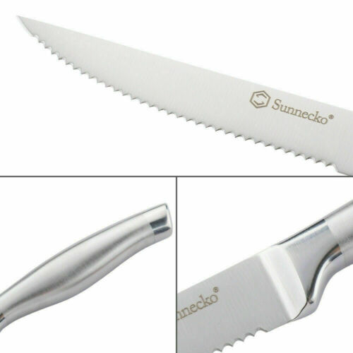 New 5 Inch Steak Knife Set Stainless Steel Serrated Edge Cutlery Beef Knife 2021 - Fresh Stock Dated December 2025