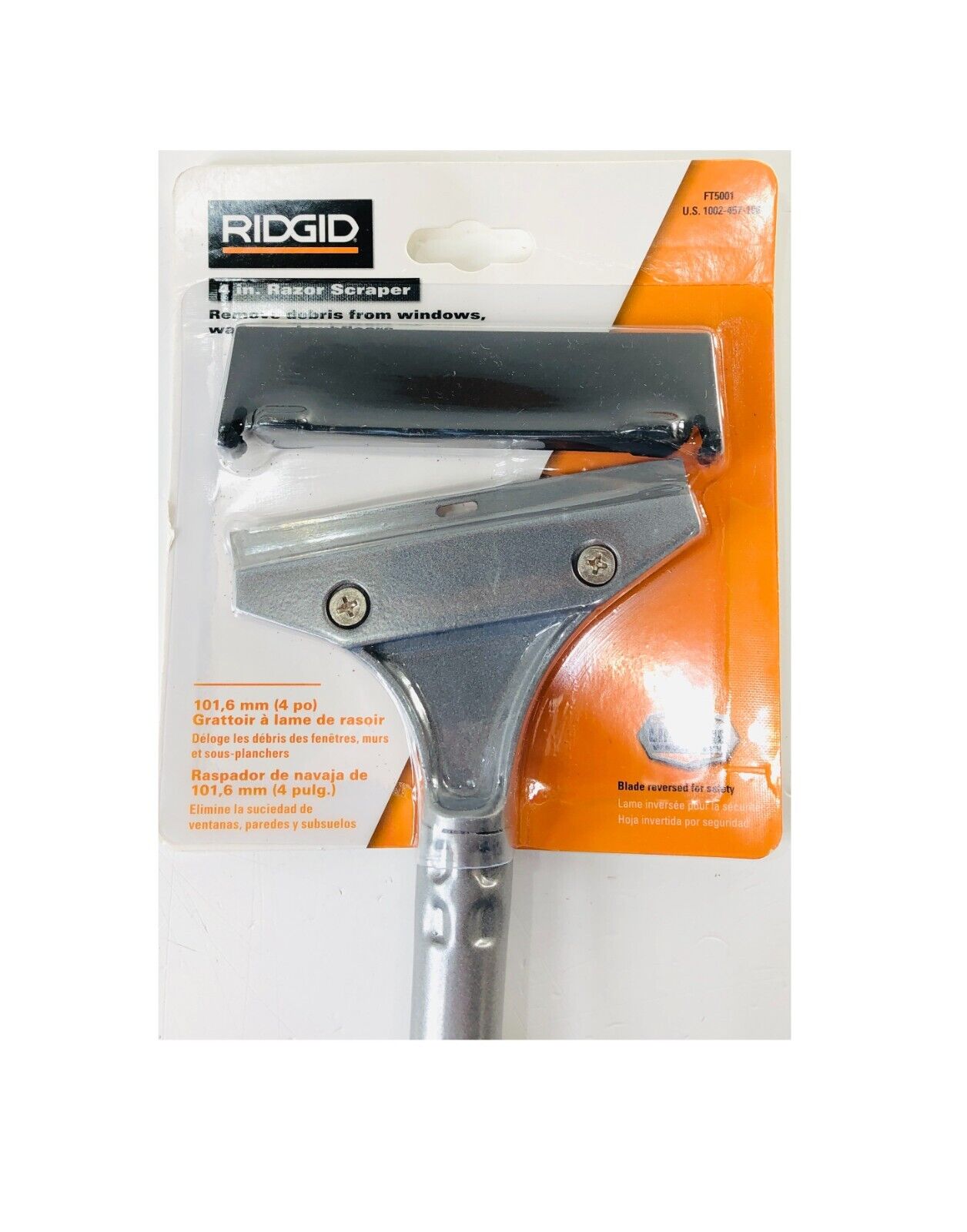 4 Pack of New RIDGID 4 in. Razor Scraper FT5001 - Fresh Stock Dated February 2026