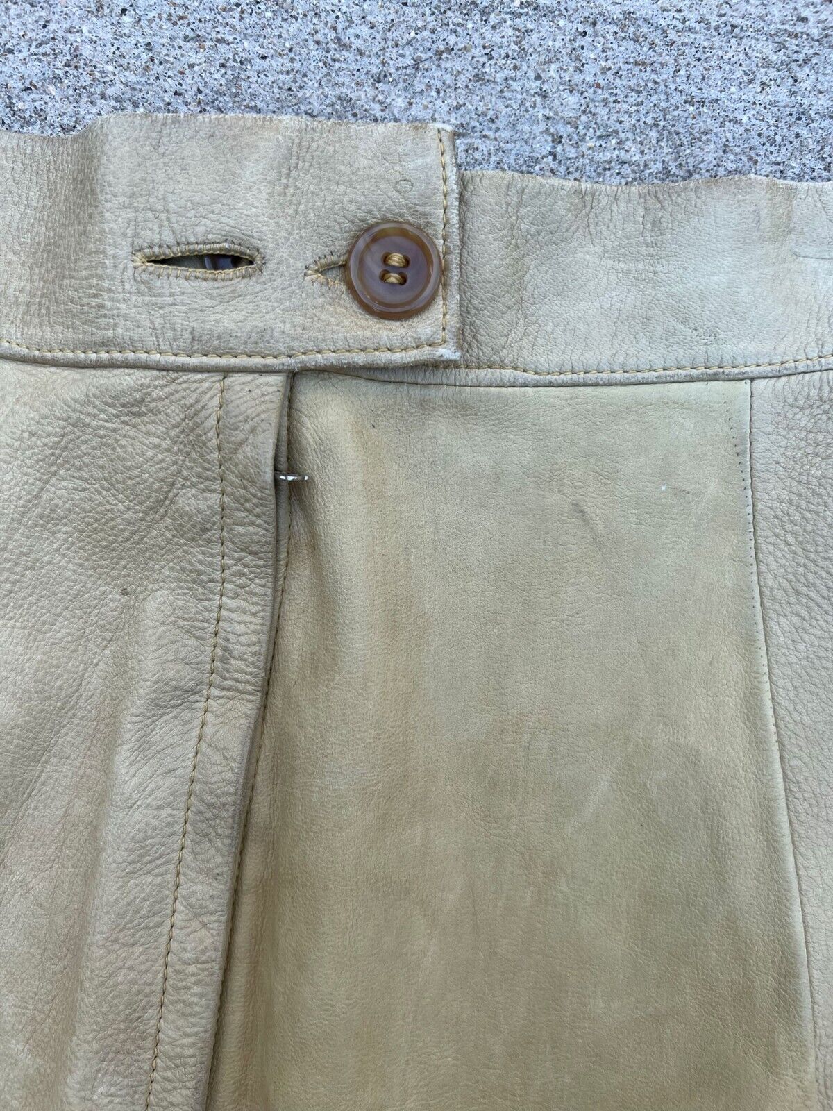 Vintage 1930s Womens Leather Western Skirt and Matching Gloves Rodeo Country 30s - Fresh Stock Dated March 2026