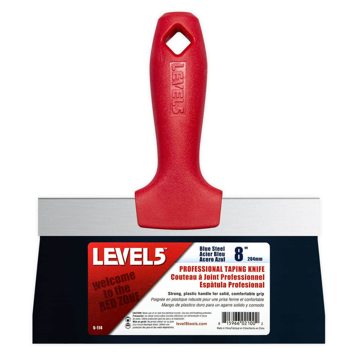 LEVEL5 Drywall Tools 6 pc Blue Steel Flexible Finishing Knives w/ Pan | 5-605 - Fresh Stock Dated February 2026