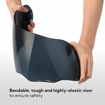 AHR RUN-M Replacement Motorcycle Helmet Face Shield Front Visor PC - Fresh Stock Dated February 2026