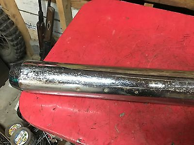 Yamaha RD125 Exhaust Pipe Muffler  RD 125  Right Side 466-14721 - Fresh Stock Dated February 2026