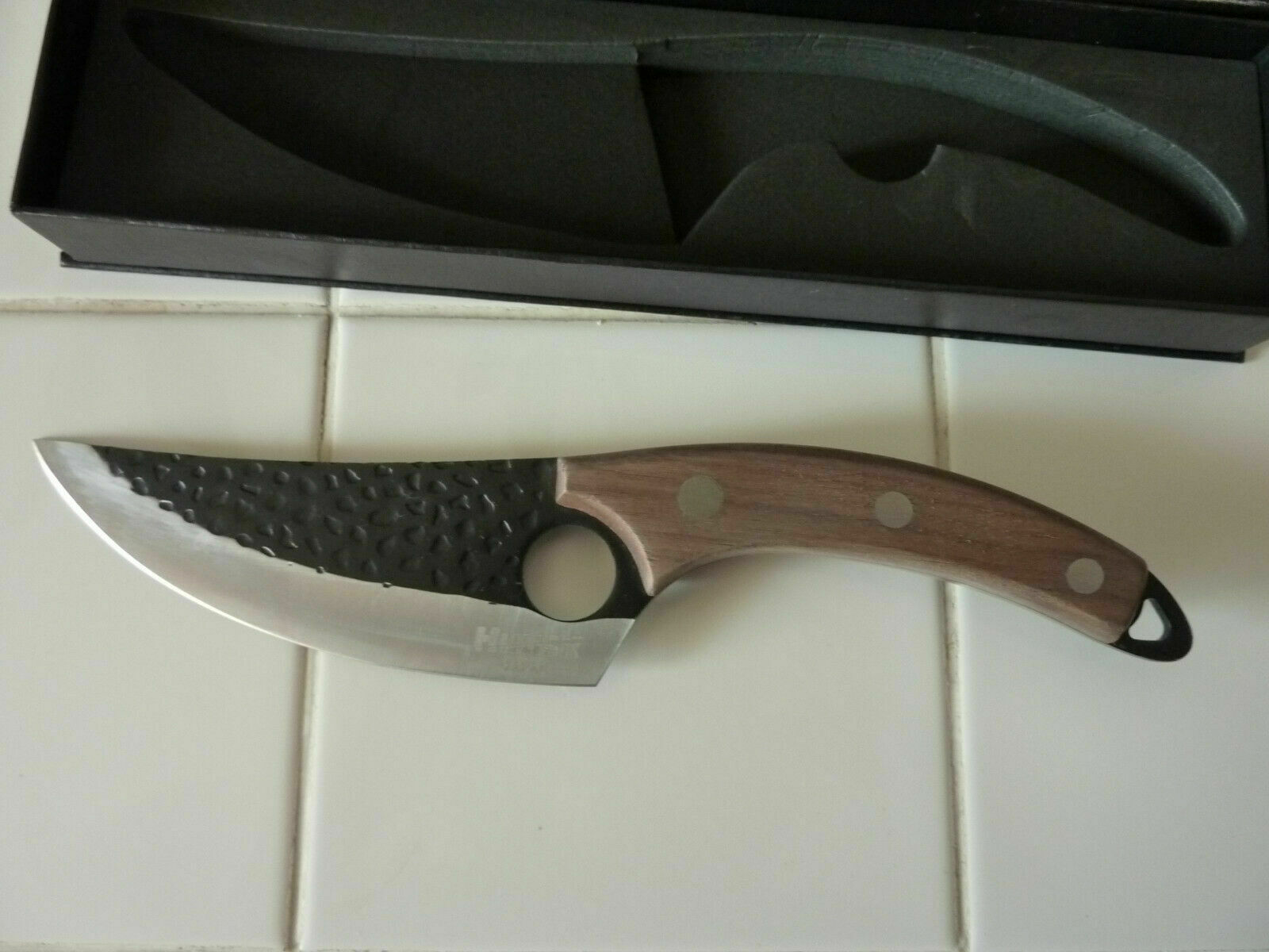 HUUSK HANDMADE PERFECTLY BALANCED JAPANESE STEEL PREMIUM CONTROL KNIFE W/SHEATH - Fresh Stock Dated December 2025