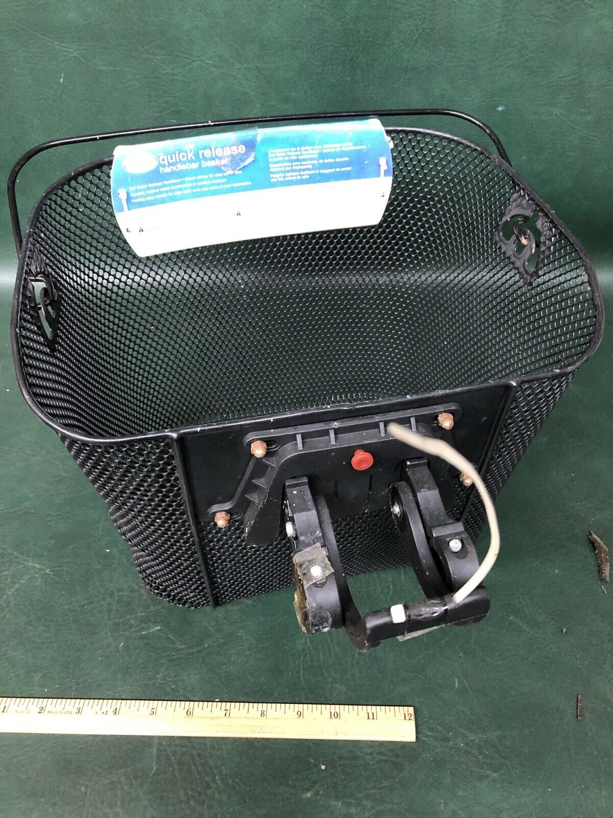 Black Quick Release Metal Mesh Handle Bar Basket, Bell Sports - Fresh Stock Dated February 2026