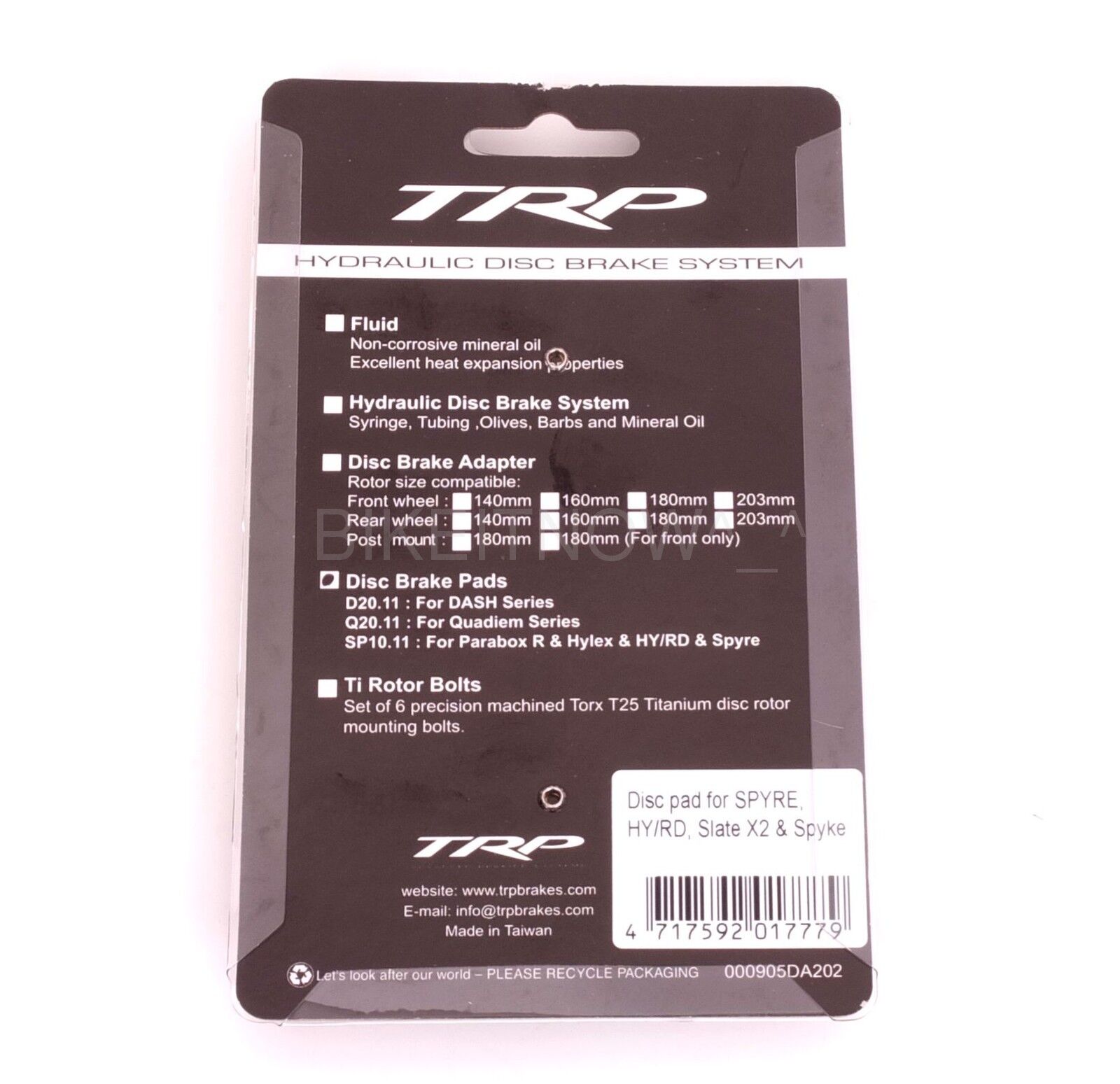 TRP SP10.11 Replacement Disc Brake Pads For HY/RD / Spyre / Spyke / Parabox R - Fresh Stock Dated February 2026